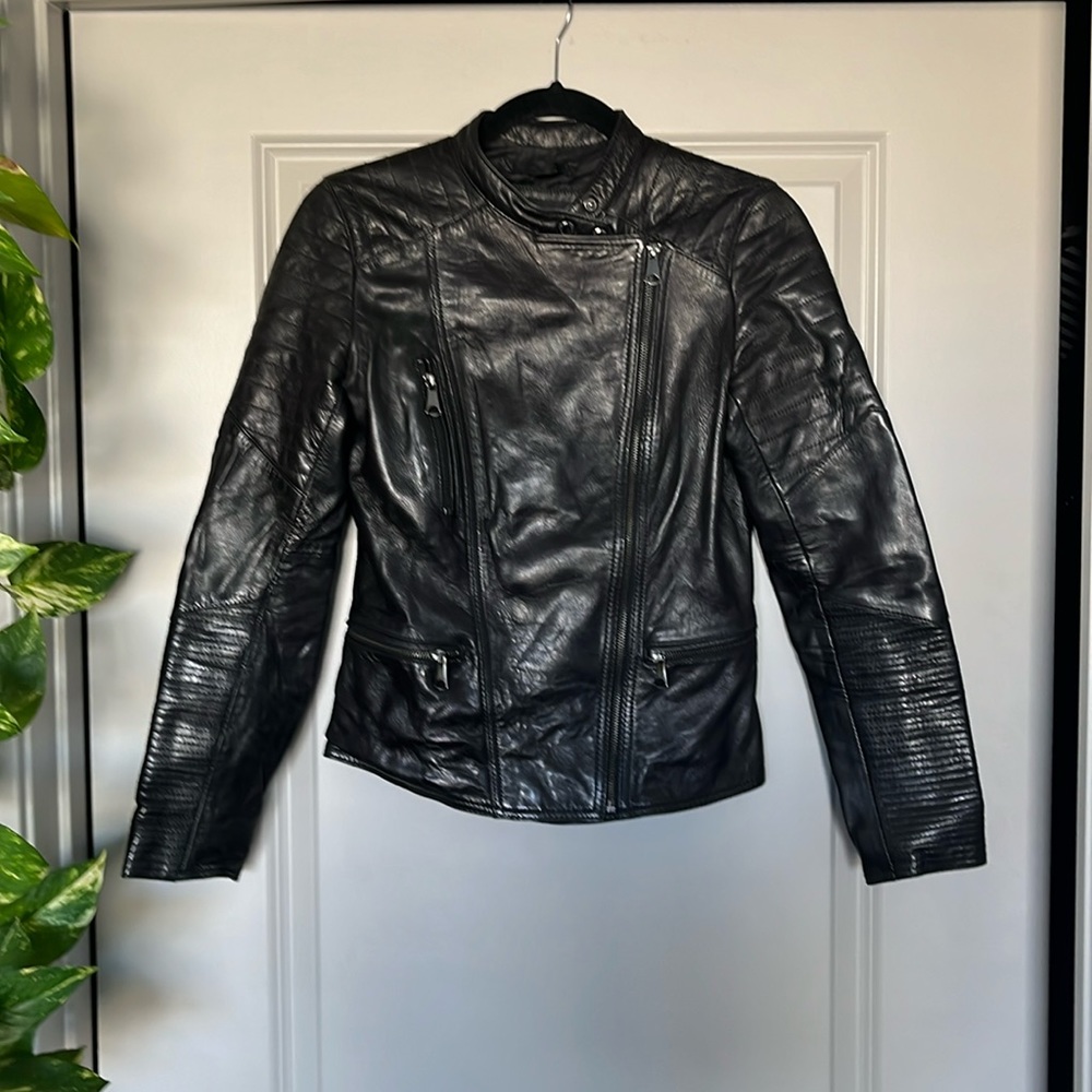 Marc New York Andrew Marc leather jacket, size XS.